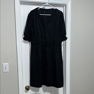 Black Cheeta Print Dress